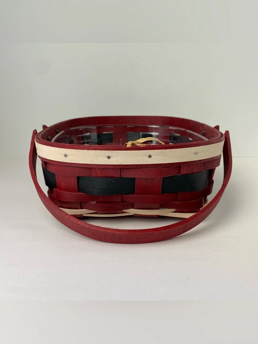 Longaberger 2013 Santa Belly Oval Muffin Basket w/ Protector New NWT